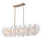 Lustre linéaire 47,25 "en laiton satiné avec verre incurvé arctique-1726056368-1726056383