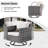 Wicker 6 - Person Outdoor Seating Group With Cushions With Fire Pit Table And Swivel Rocking Chairs-1283541872