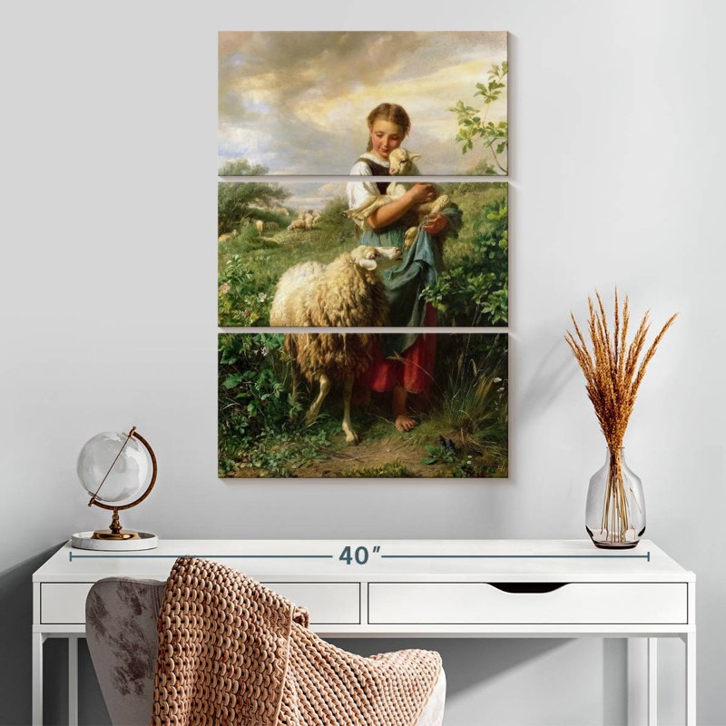 Leisha la petite bergère 1866, H 32 po x l 20 po
