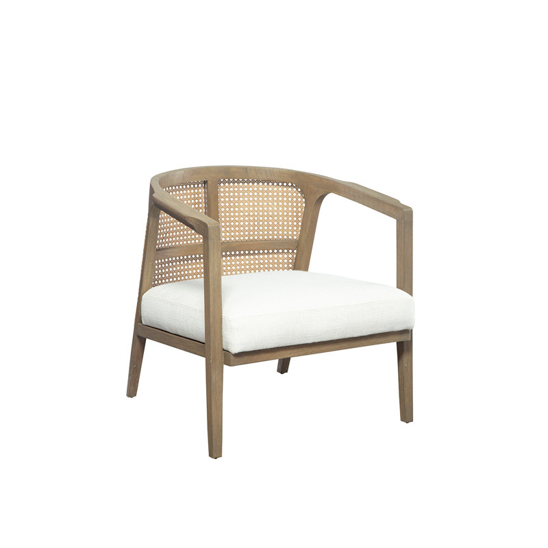 Fauteuil demi-tonneau rembourré Bazaldua