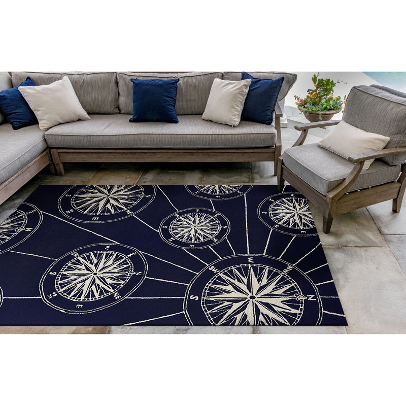 Shelborne Geometric Water Resistant Kitchen Mat, Rectangle 3'6" x 5'6"