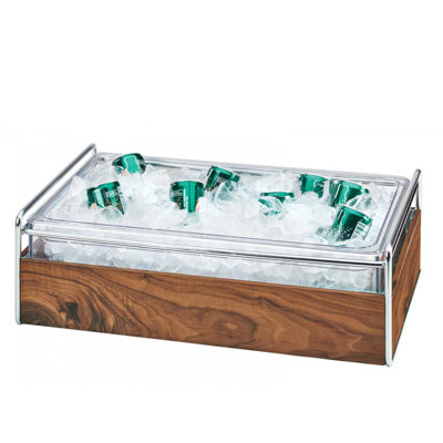 Mid-Century Ice Housing with Clear Pan 12" x 20"