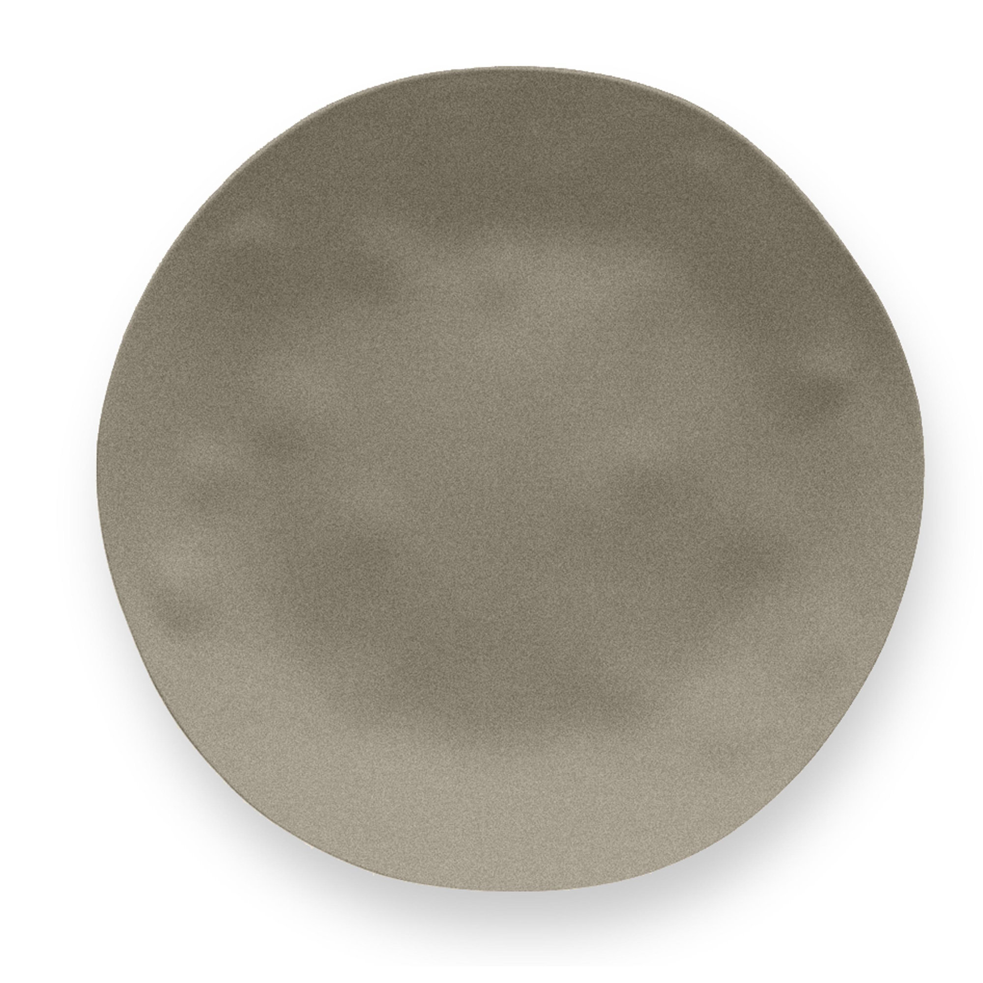 Laya Melamine Dinner Plate, Gray