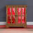 Classic Antique Display Cabinet With Oak Color And Adjustable Shelving Remote-controlled Lighting Shelves