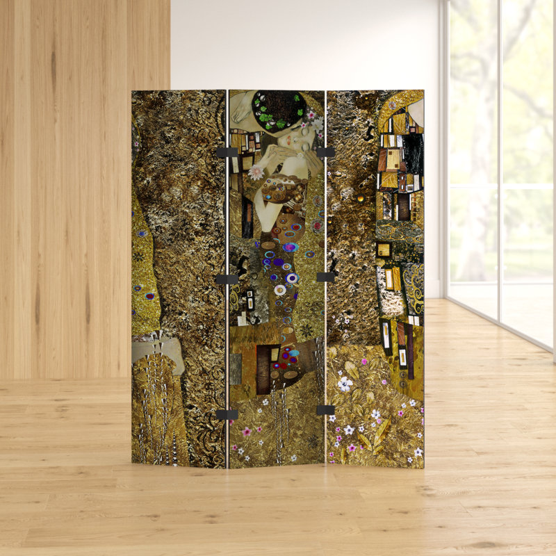 172cm H Solid Wood Folding Room Divider, 3