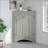 Triangle Bathroom Storage Cabinet With Adjustable Shelves, Freestanding Floor Cabinet For Home Kitchen-1789358996