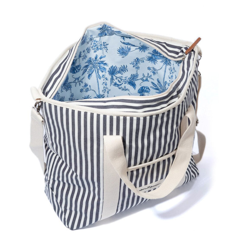 Cooler Tote Bag, Navy/White