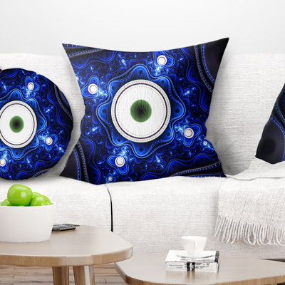Abstract Exotic Pattern with Circles Pillow