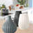 3 Piece Iconic Fluted Vases 