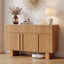 Buffet/crédence à 3 portes cannelées, 120 cm de large, tablette réglable-574650787-764972673