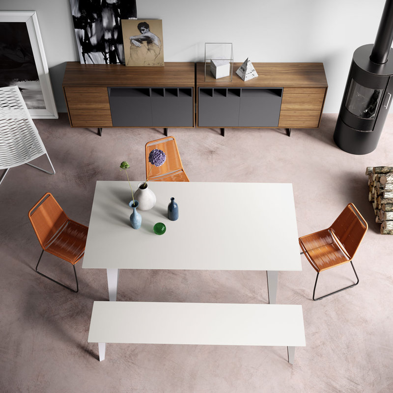Amsterdam 79'' Rectangle Conference Table, White Sand