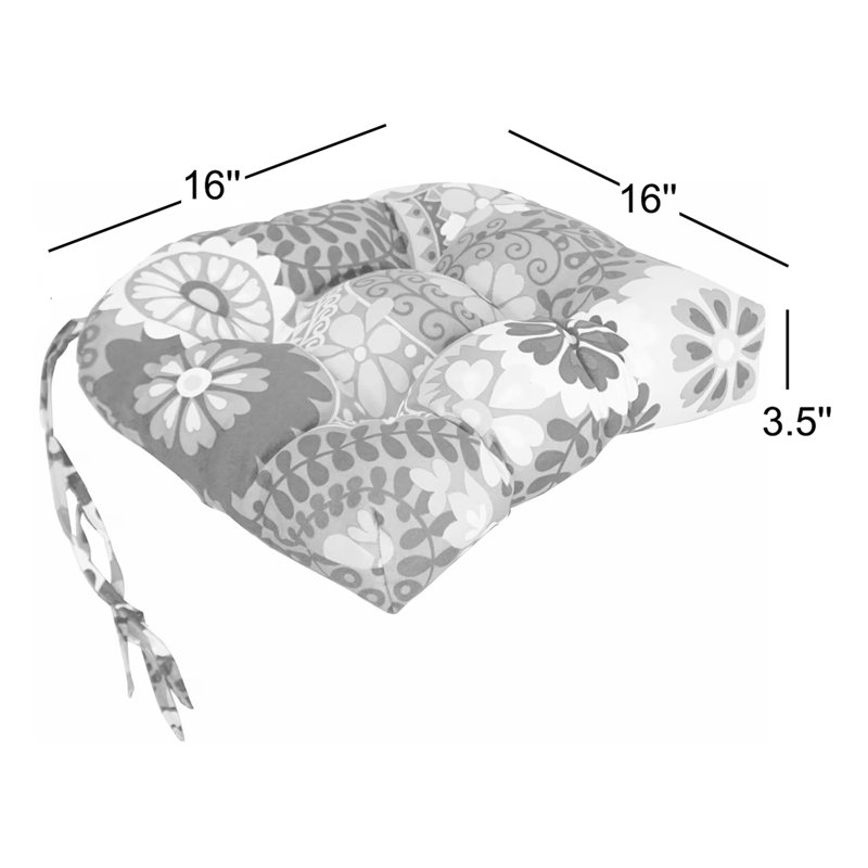Outdoor 3.5'' Seat Cushion, Luxury Azure