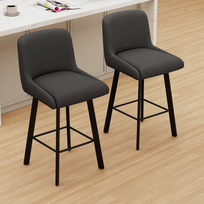 26"H Swivel Counter Height Bar Stools for Kitchen Island
