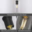 Luminaire suspendu à 1 lumière pour îlot de cuisine avec verre cylindrique-1697735149