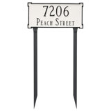 New Yorker 2-Line Lawn Address Sign