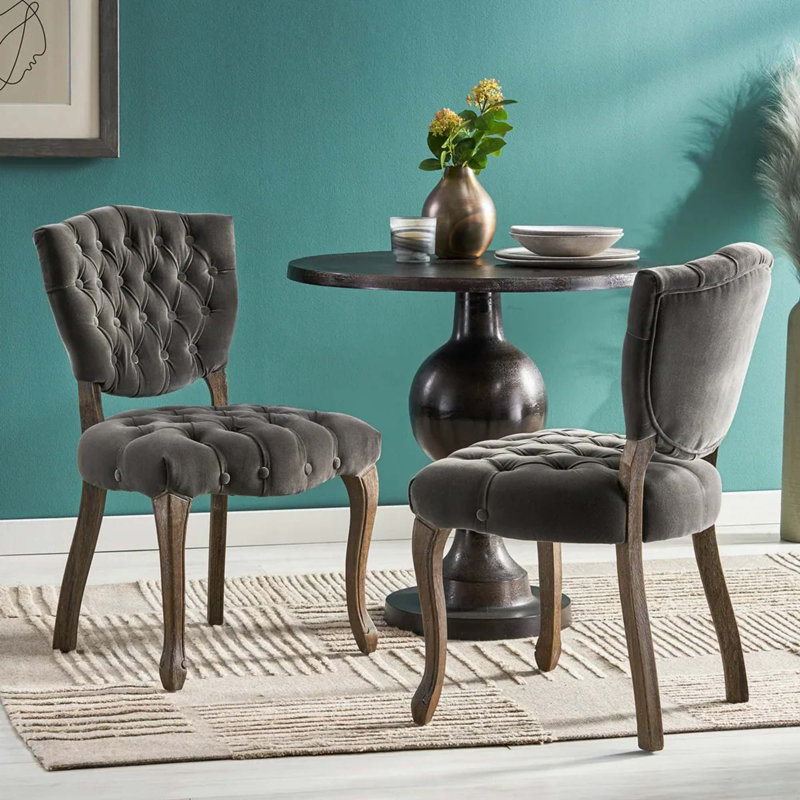 Chaise capitonnée KD (ensemble de 2)