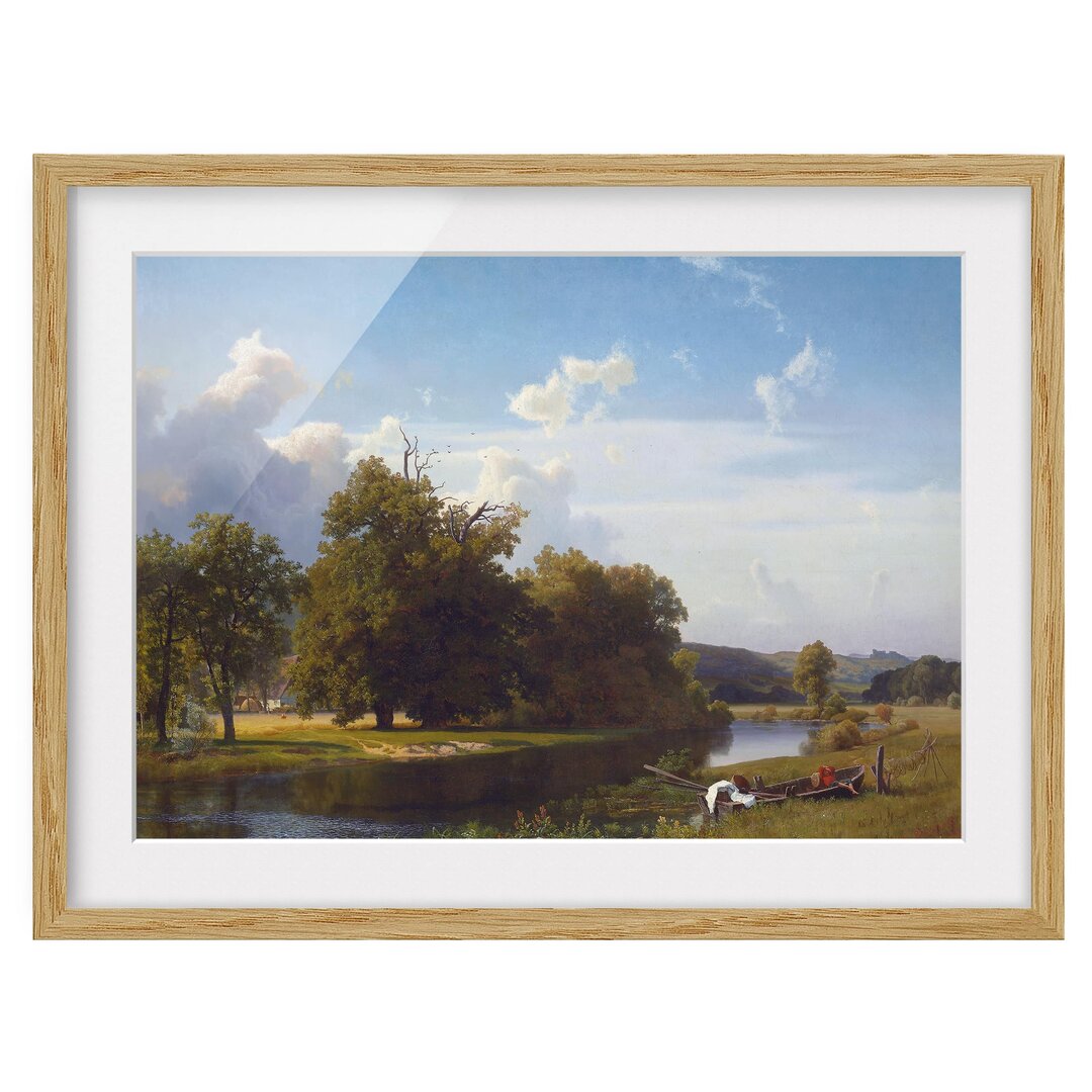 Gerahmtes Poster River Landscape