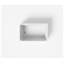 Baignoire de trempage autoportante en acrylique de 47 pouces avec certification cUPC en blanc brillant
