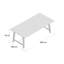 Goble Rectangular Outdoor Dining Table , 250cm cm W 100cm cm D-38030436-38030434