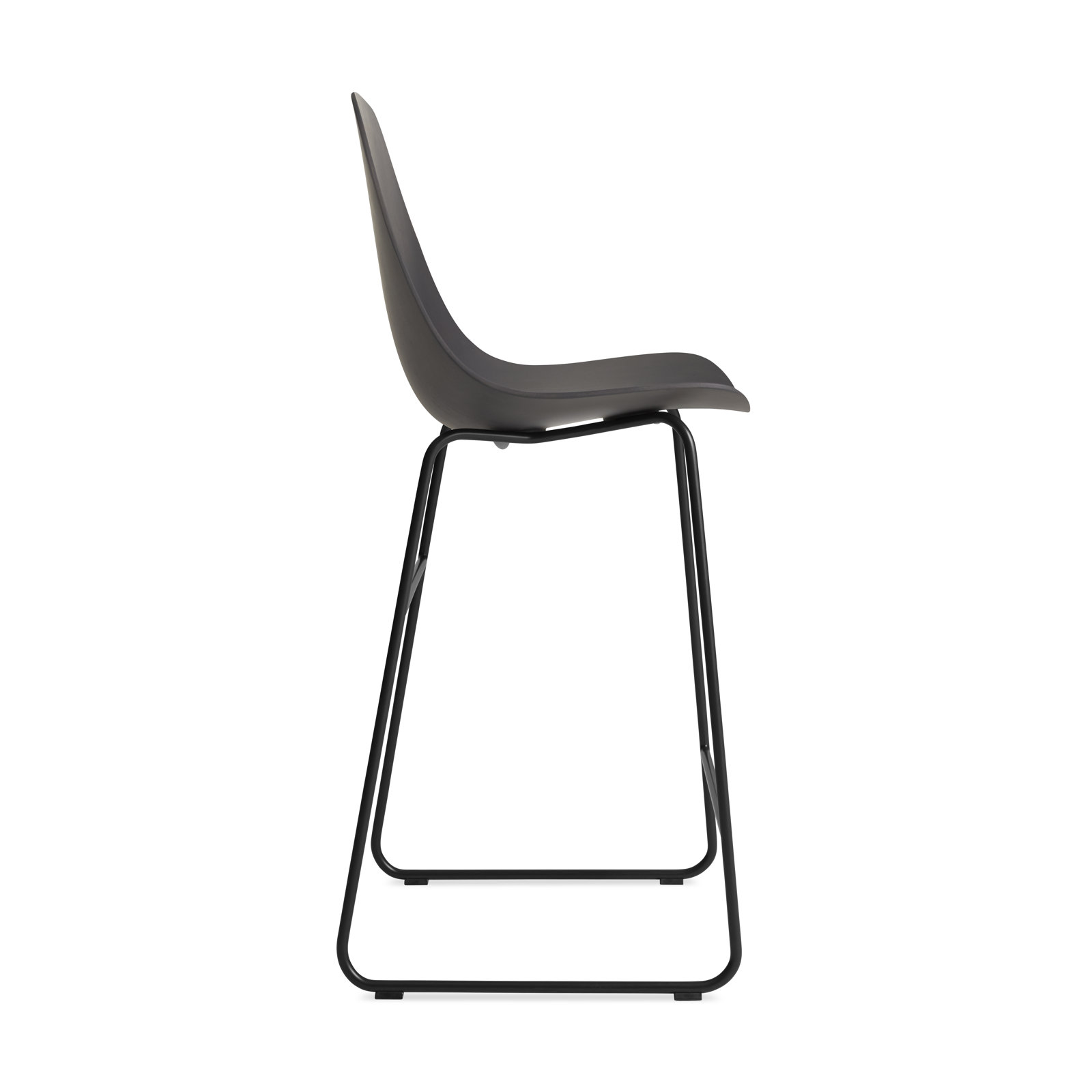 Clean Cut Bar and Counter Stool, Counter Stool (24” Seat Height), Oblivion