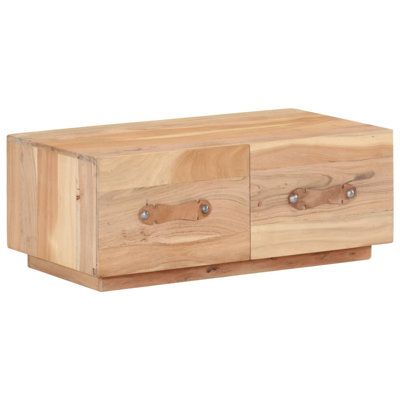 Bosch Solid Wood Block Coffee Table with Storage