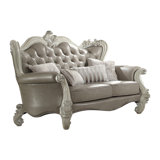 Versailles Faux Leather Loveseat