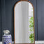 Cadre de miroir antique rose sculpté à la main 30 po x 65 po, grand miroir mural arqué pour le salon, la salle de bain et le vestibule-2027101908