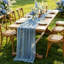 Chemin de table Dust Blue Cheesecloth