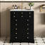 Meuble-lavabo de 24 po avec poignées dorées élégantes, lavabo lisse brillant, rangement fonctionnel et bois massif, organisateur de porte d'armoire à tiroirs d'installation simple, pieds élégants, céramique intelligente