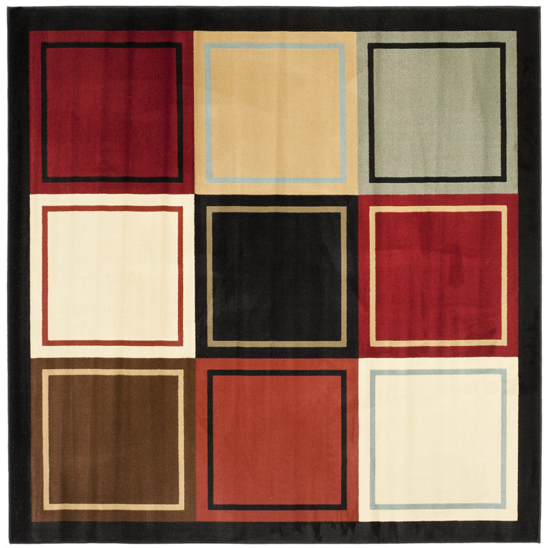 Charis Porcello Performance Geometric Rug, Square 7'