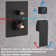 Ceiling Mounted Shower System Combo Set With 16 Inches Square Rain Shower Head