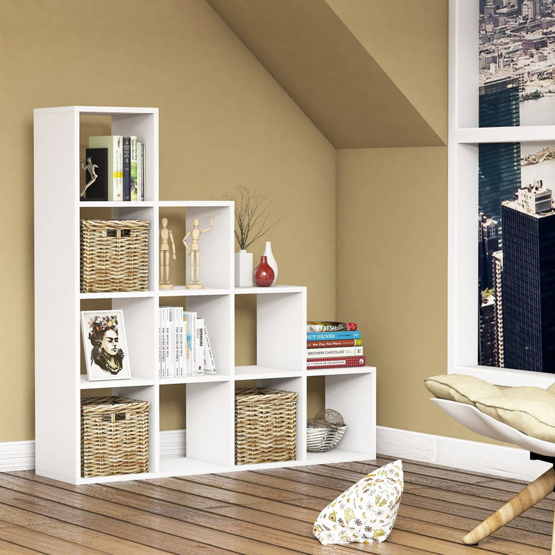 Bibliothèque décorative moderne H 48,7 "x l 47,2" Modern