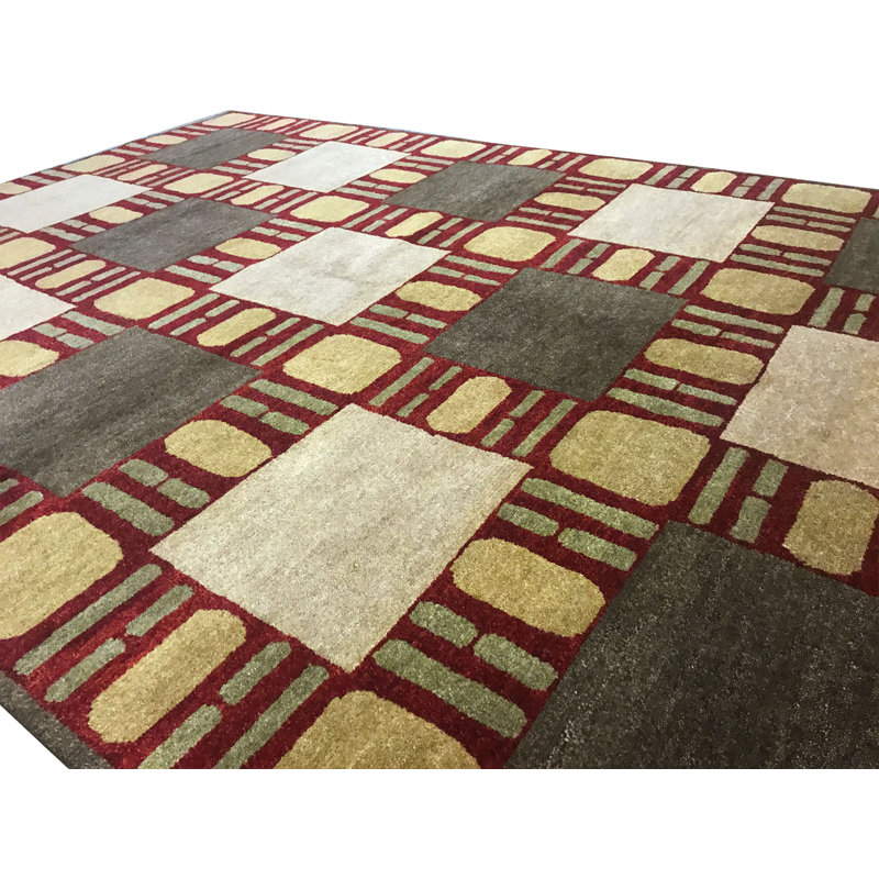Hand-Knotted High-Quality Red Area Rug