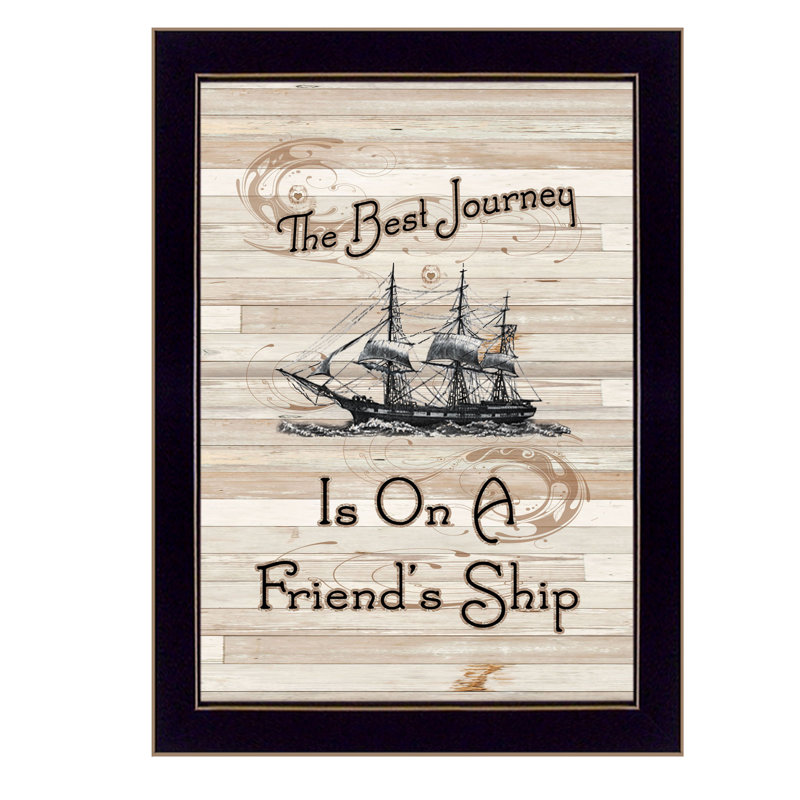 'Friendship Journey' Framed Graphic Art Print