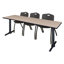 Table de formation Neyland Cain T-Base et 3 chaises empilables-32520358-32520365