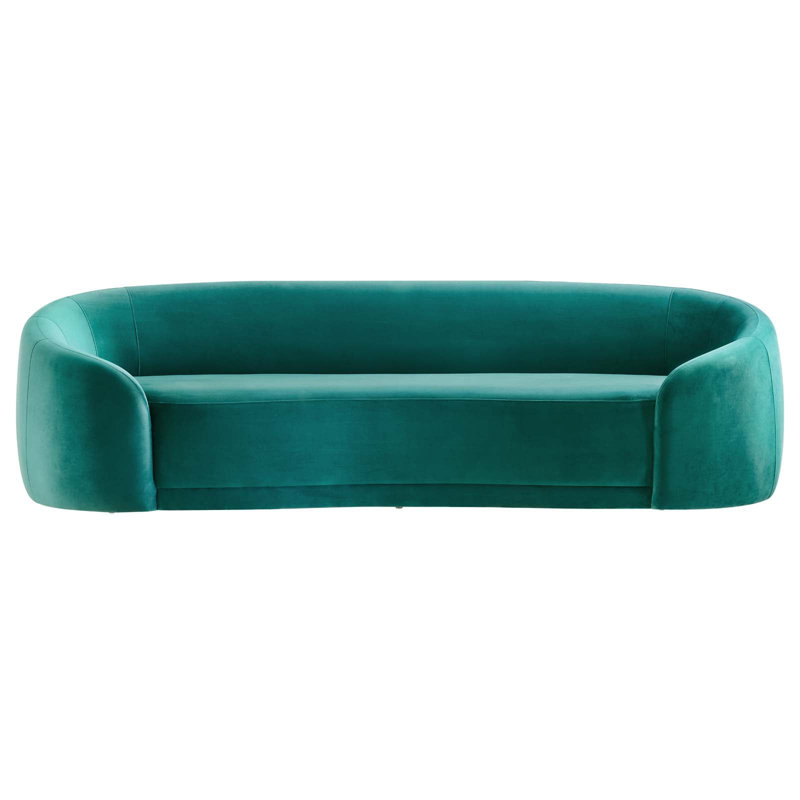 Modway Contessa Performance Velvet Sofa, Green