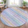 Machine Washable Indoor/Outdoor Xhevrie Lavender Rug