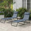 Ensemble de 2 chaises longues inclinables-2112195678