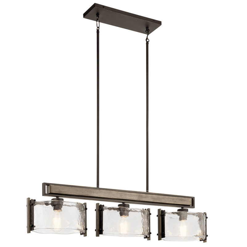 Pelle 3 - Light Kitchen Island Geometric Chandelier