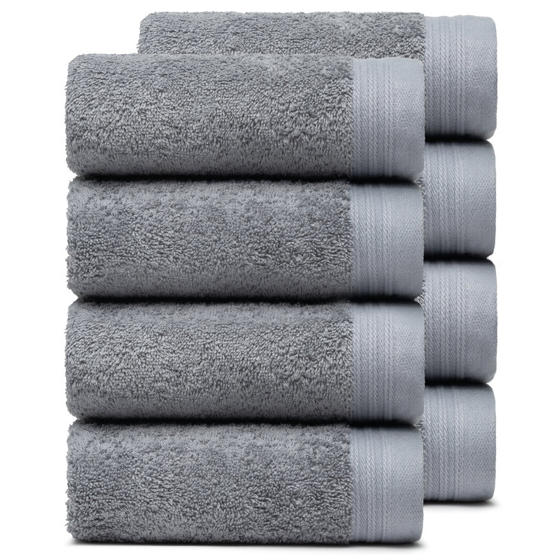 Raquel Midweight Hand Towel, Dark Gray