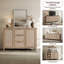 Buffet 51,57 "à 3 tiroirs et 2 portes en rotin avec tablettes réglables-278978111