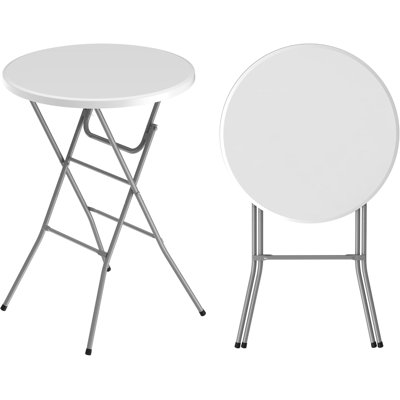 31.5" Round Plastic Folding Breakroom Dining Table