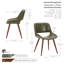 Roslindale Faux Leather Mid-Century Dining Chair-816118830