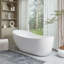 71" x 35" Freestanding Soaking Bathtub
