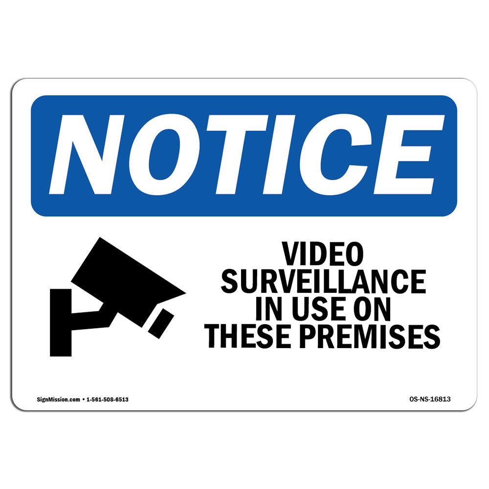 SignMission Video Surveillance in Use on These Premises Sign | Wayfair