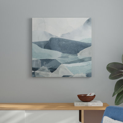 Blue Range III by June Erica Vess - Wrapped Canvas Painting