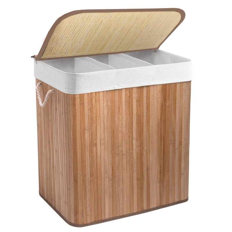 Bamboo Laundry Room Organiser, Natural