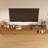 78.74" Asymmetrical Modern TV Stand for TVs up to 85", Tiered Walnut Media Console with 3 Drawers-1615086384
