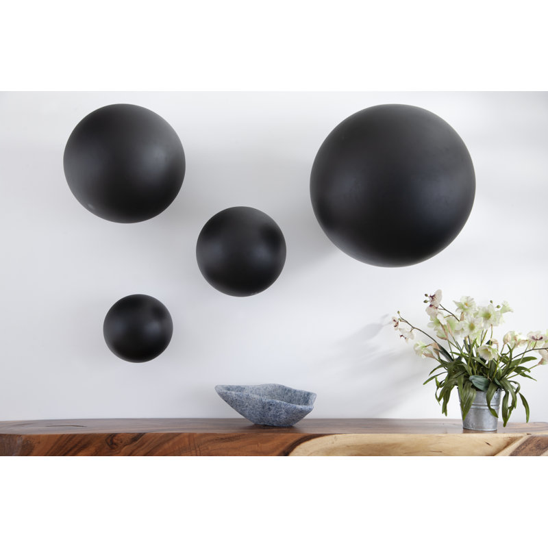 Ball on the Wall Décor, 12" H x 12" W x 12" D