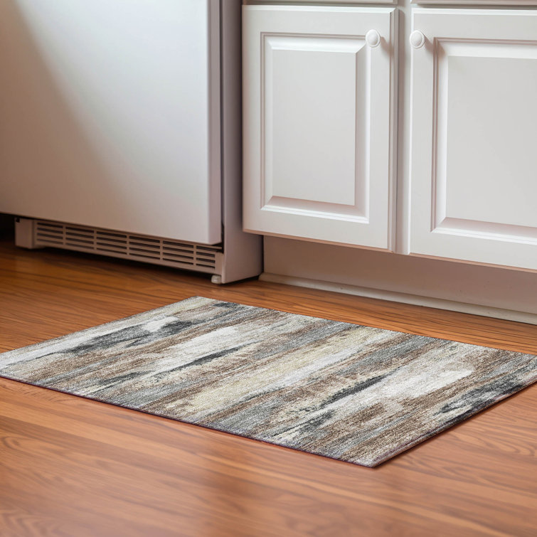 Premium Machine Washable Prisco Taupe Rug